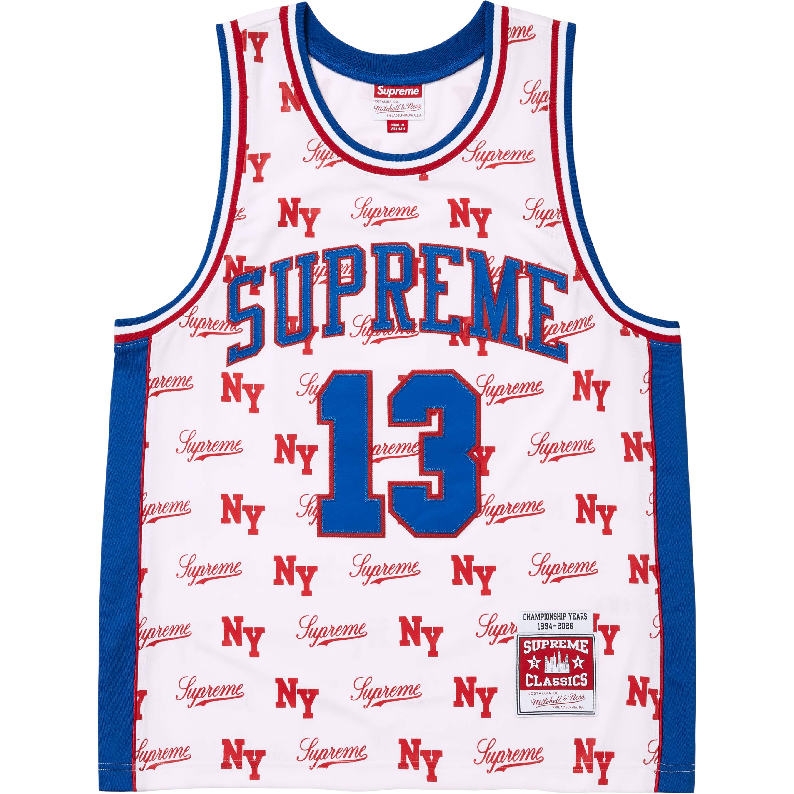 Supreme®/Mitchell & Ness® Monogram Basketball Jersey view 12